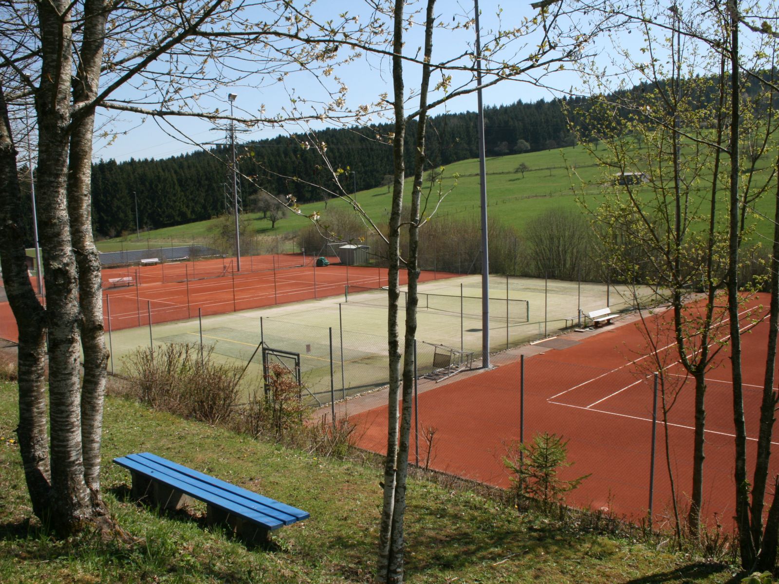  Tennisplätze in Schopfloch - das Bild wird mit einem Klick vergrößert 