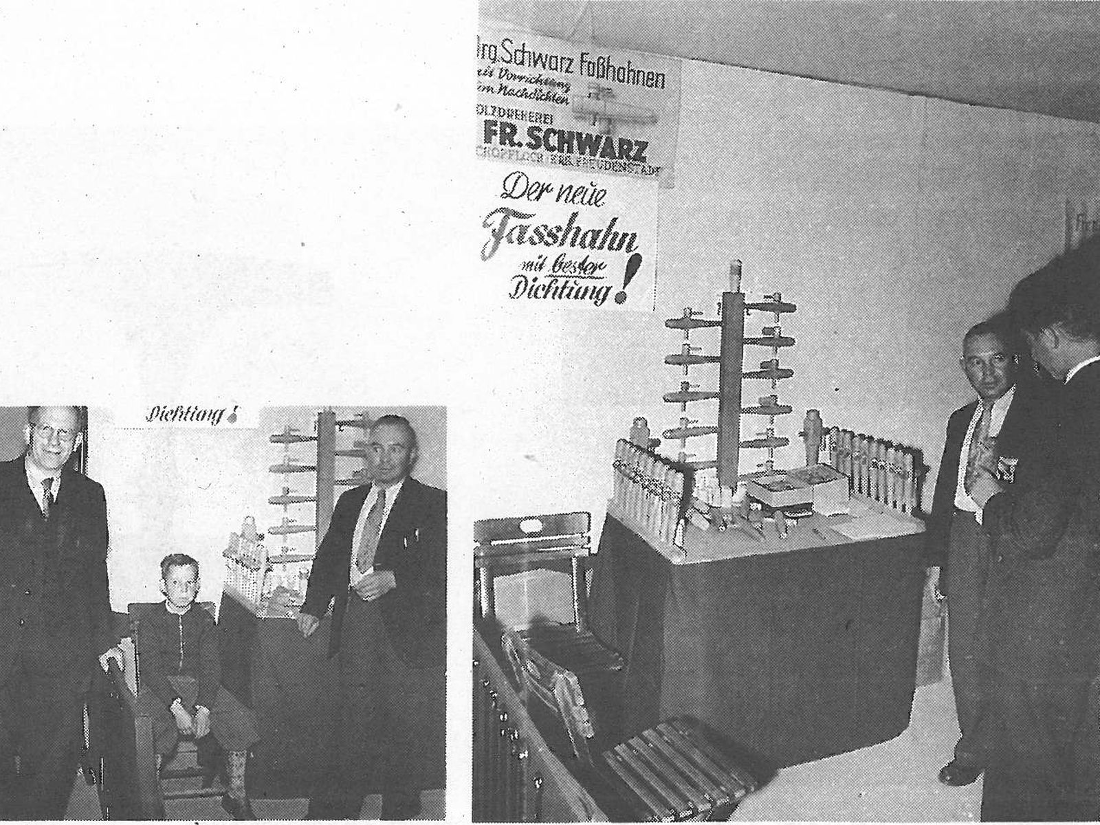  Schopflocher Skizzen Friedrich Schwarz 1956 auf einer Ausstellung in Frankfurt - Bild wird mit einem Klick vergrößert 