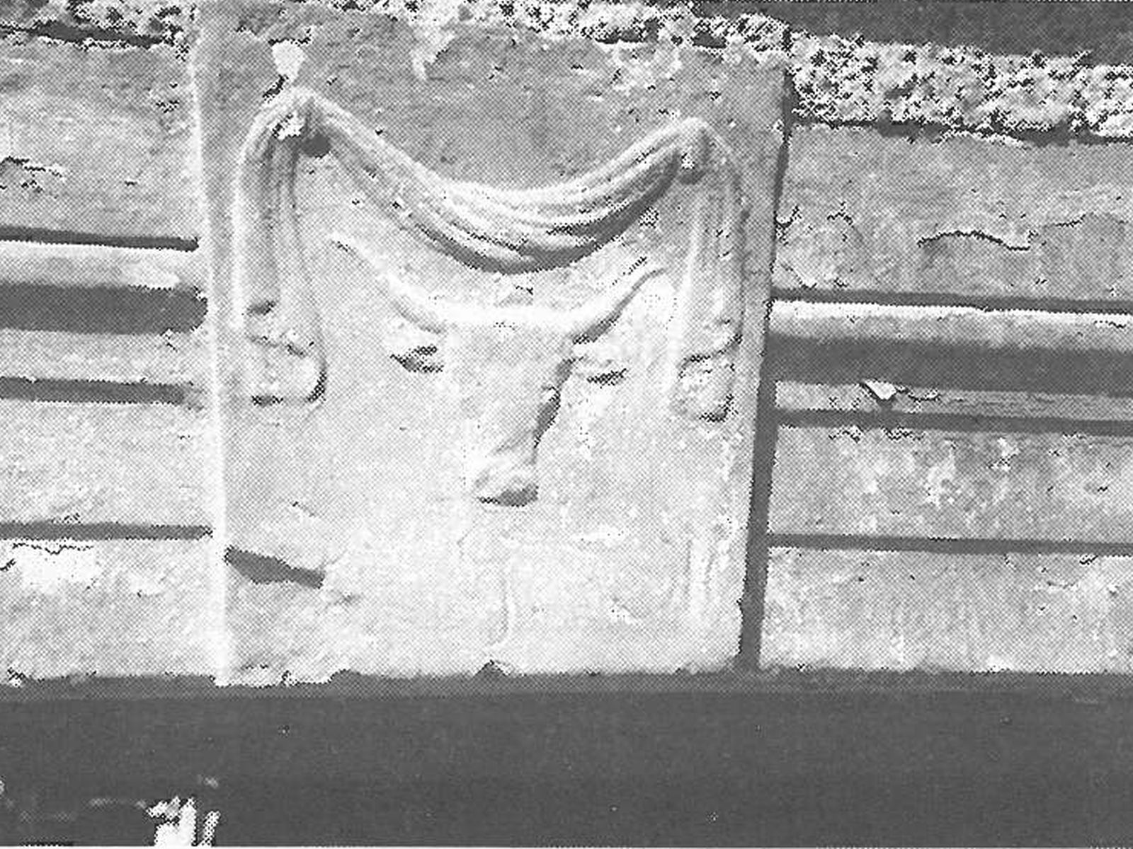  Schopflocher Skizzen Relief am Haupteingang J. G. M. - Bild wird mit einem Klick vergrößert 
