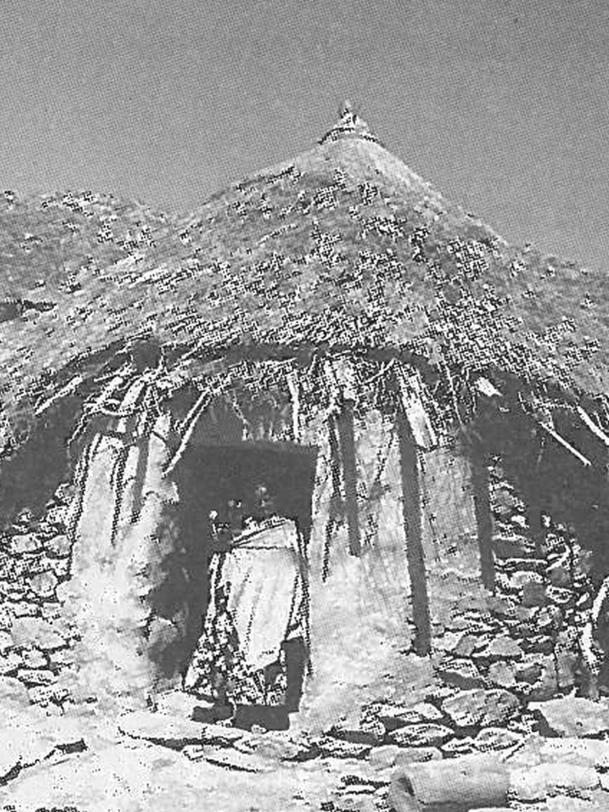  Schopflocher Skizzen Wohnhütte Gondar - Bild wird mit einem klick vergrößert 