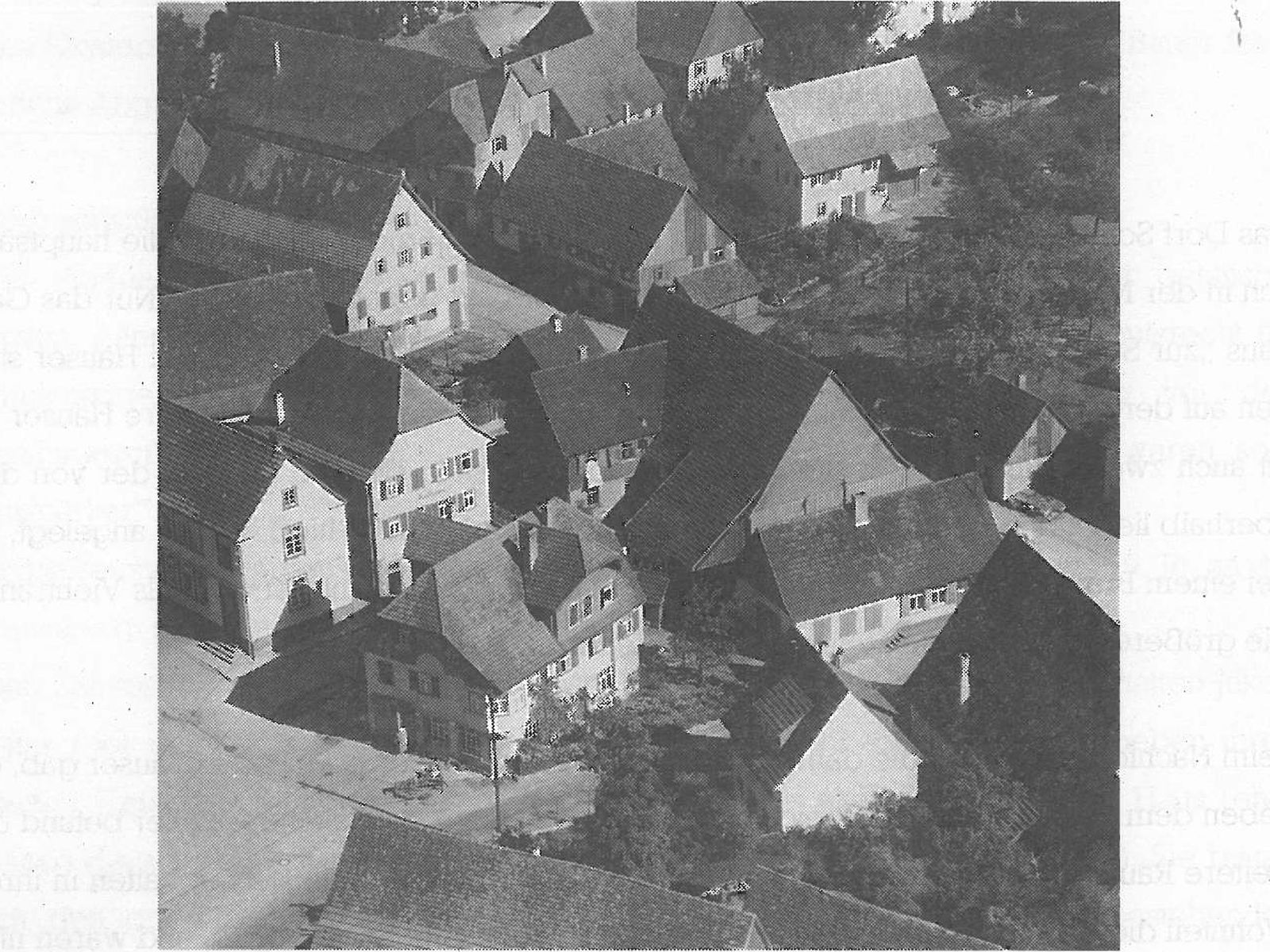  Schopflocher Skizzen Alte Ortsmitte (ca. 1975) - Bild wird mit einem Klick vergrößert 