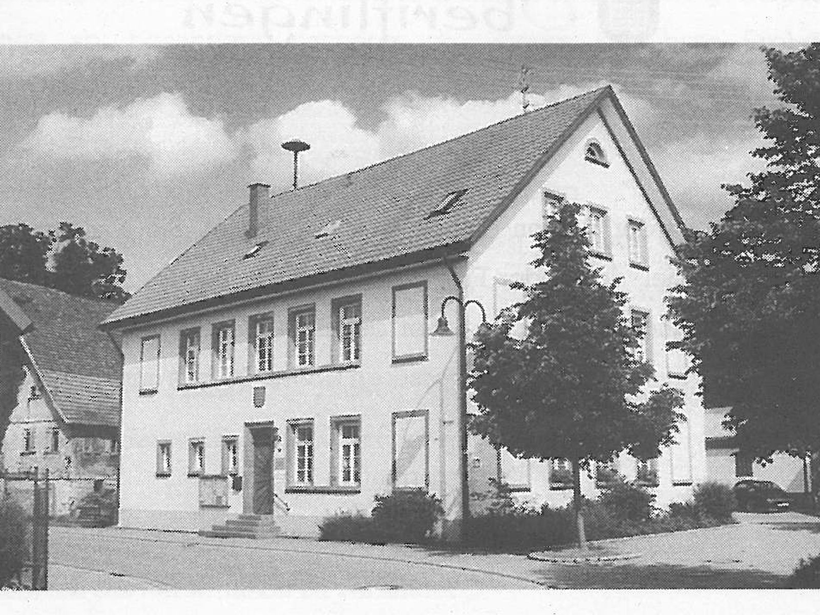  Schopflocher Skizzen Schul- und Rathaus Oberiflingen - Bild wird mit einem Klick vergrößert 