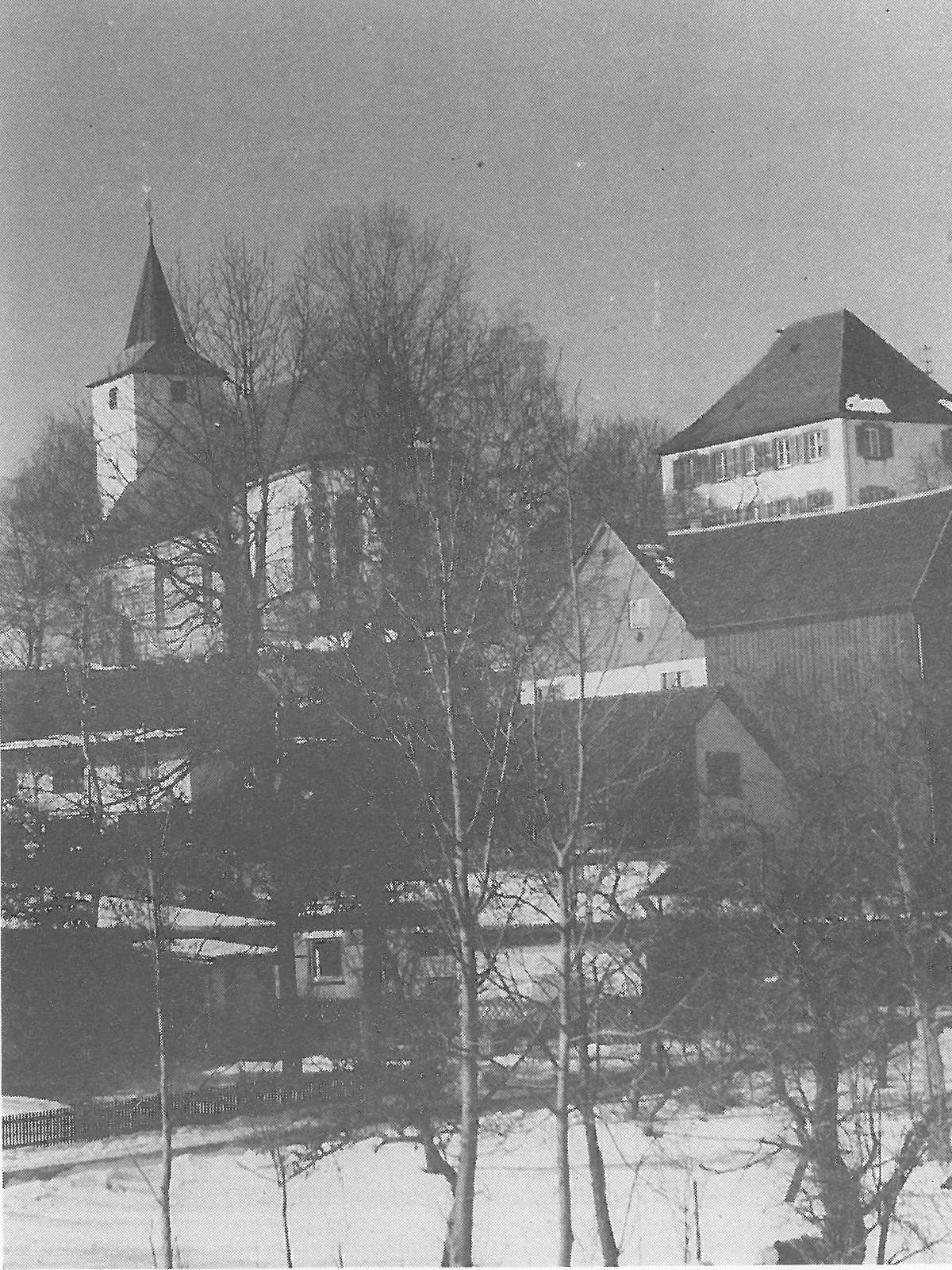  Schopflocher Skizzen Frühlingserwachen in Oberiflingen, Unterdorf - Bild wird mit einem Klick vergrößert 