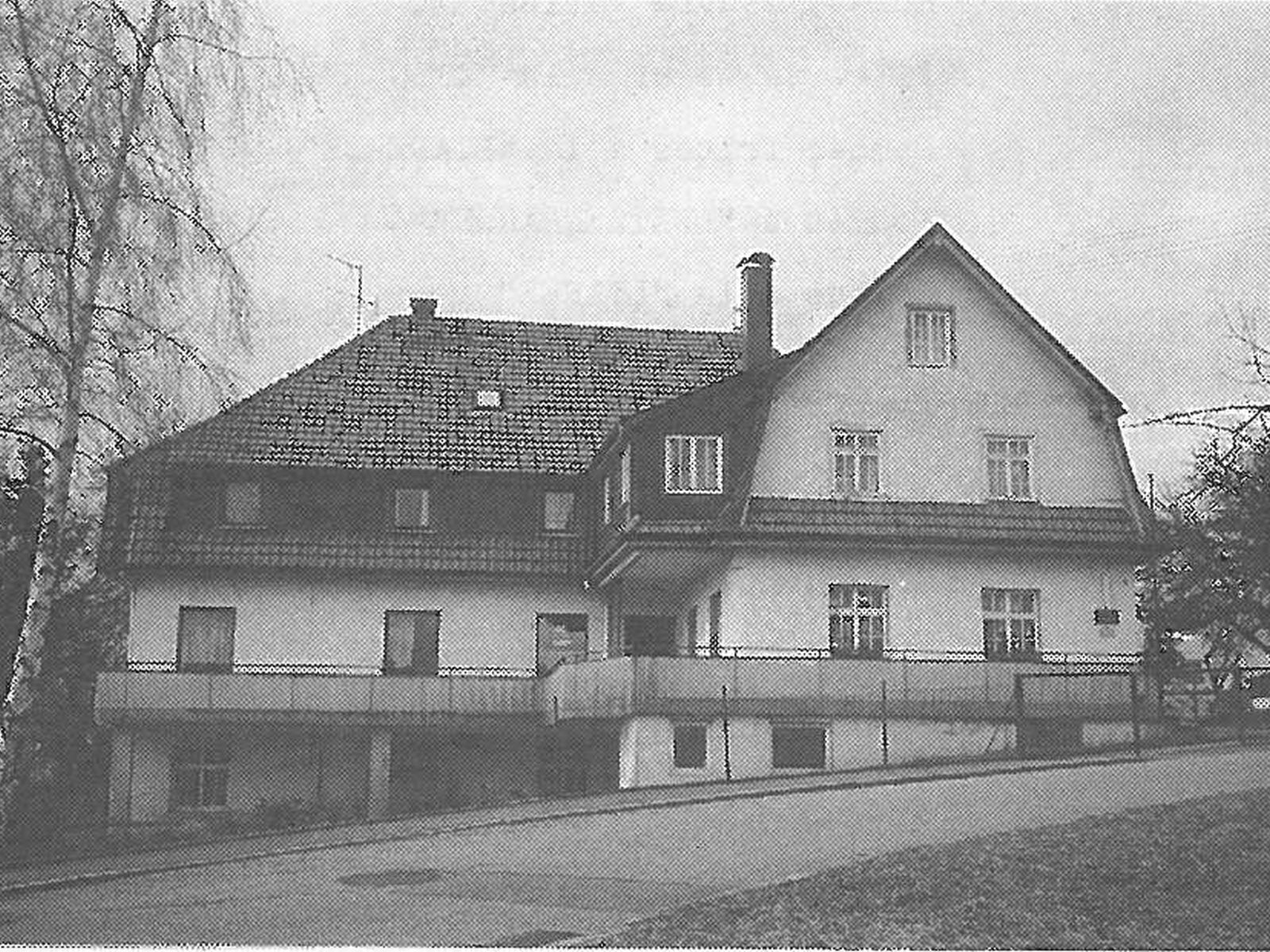  Schopflocher Skizzen Gebäude des ehemaligen Kurhauses Schübel kurz vor dem Abbruch - Bild wird mit einem Klick vergrößert 
