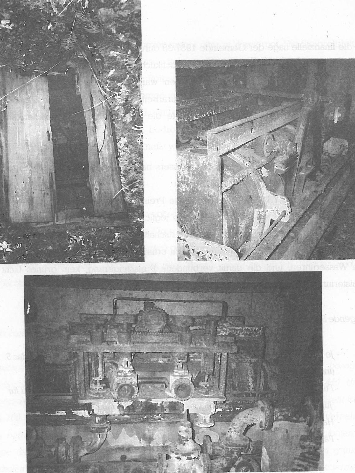  Schopflocher Skizzen Eingang zu Pumpenhäuschen und Überreste der Lambachpumpe - Bild wird mit einem klick vergrößert 