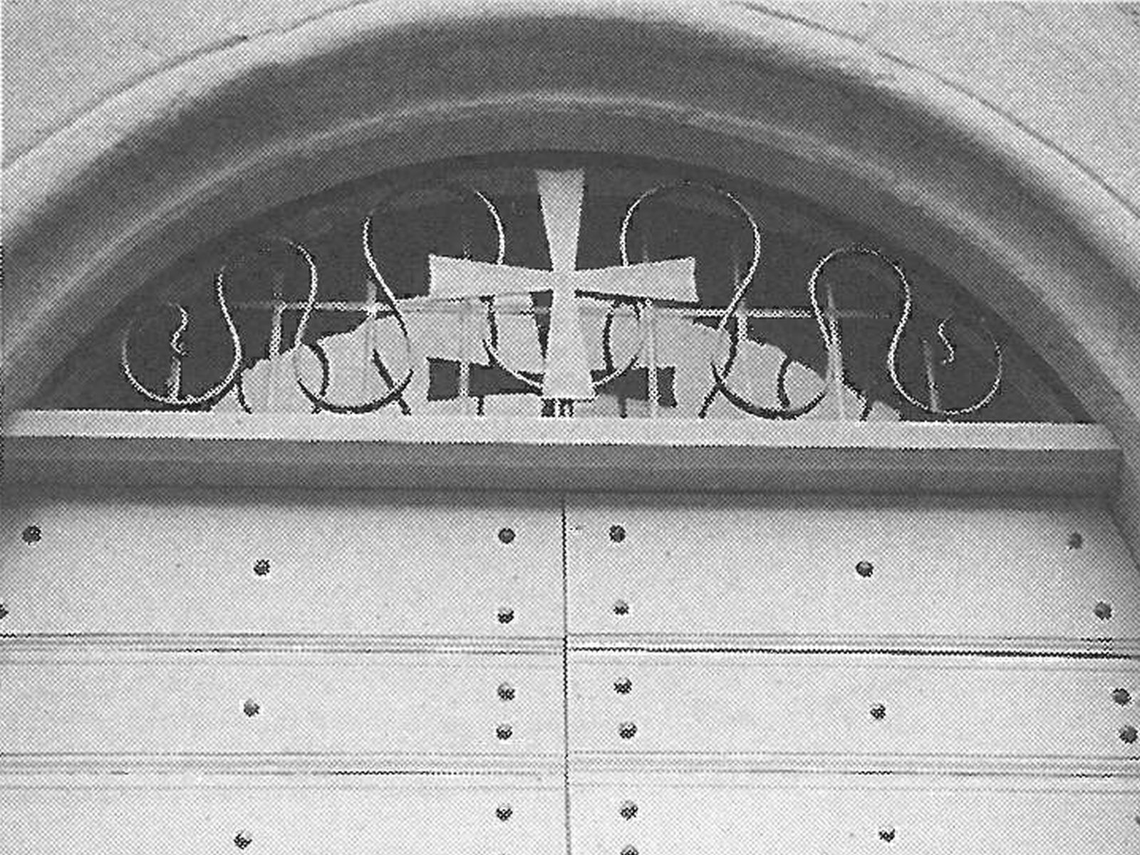  Schopflocher Skizzen Kirchenportal in Schopfloch - Bild wird mit einem Klick vergrößert 