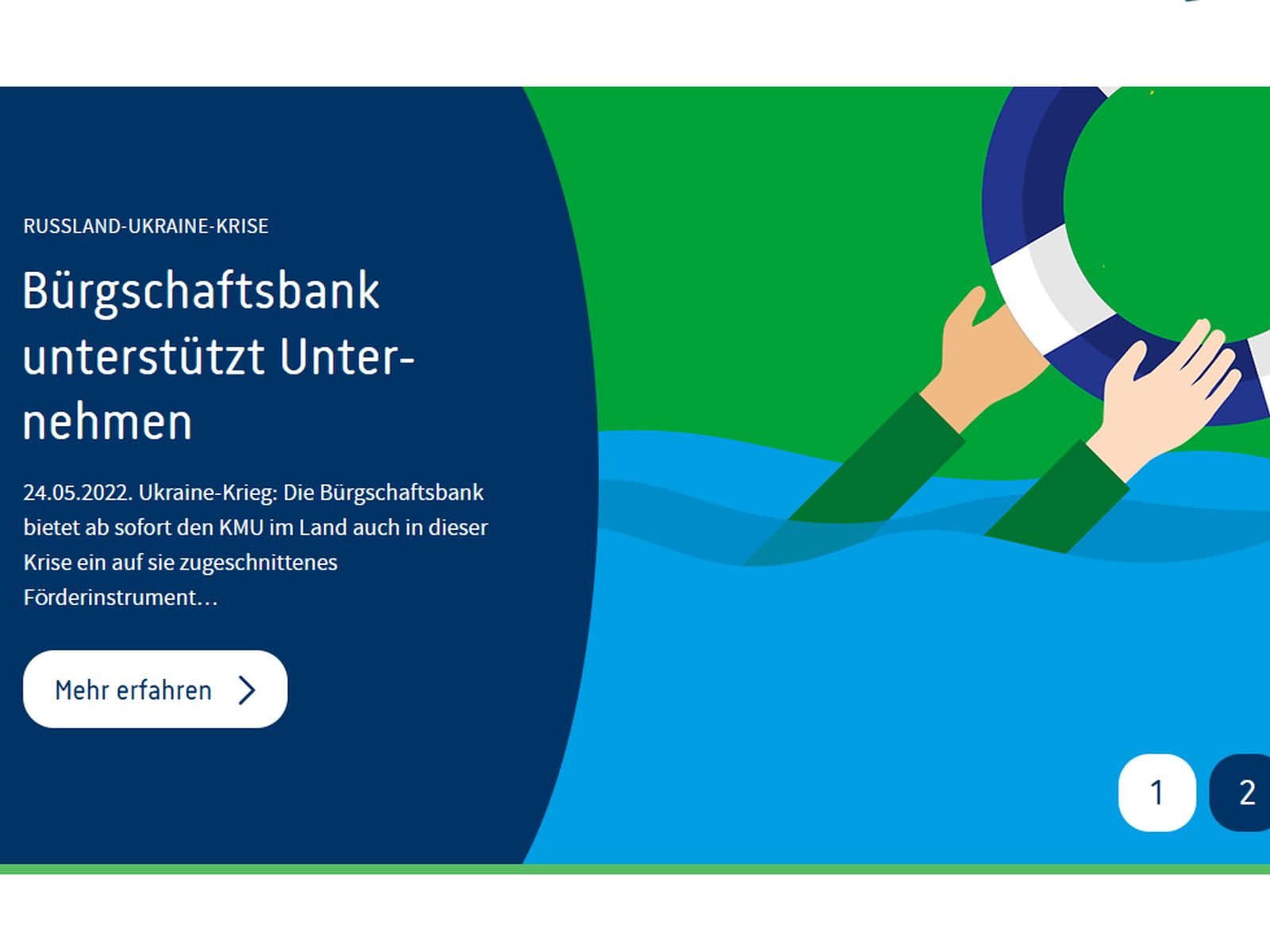  Screenshot der Startseite von der IHK Nordschwarzwald - das Bild wird mit einem Klick vergrößert 