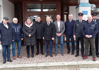 Begrüßung einer polnischen Feuerwehr-Delegation aus Belzec